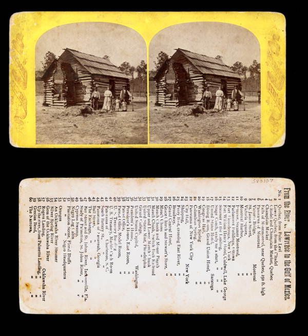 "Negro" log cabin.
