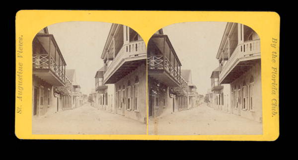 Looking down Charlotte Street - Saint Augustine, Florida