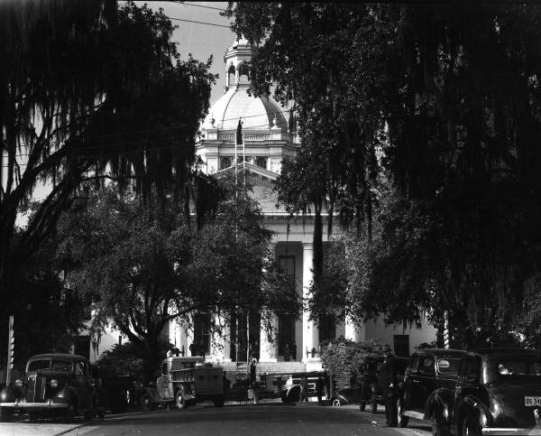 Tallahassee Fire Department demonstration at the Florida Capitol.