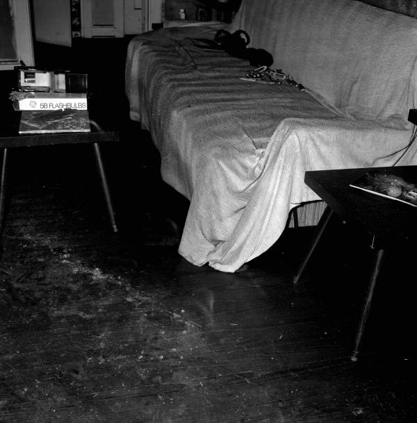 Interior view of a home at 1122 N. Bronough St. after an arson fire - Tallahassee, Florida.