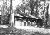Handicraft lodge at the Oleno forestry training camp (Oleno State Park) built by the CCC - Columbia County, Florida.