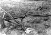 Plowing in a field