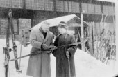 Treasure hunter Art McKee and his wife Gay during ski trip