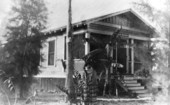 Missie Hall outside the mission - Everglades City, Florida