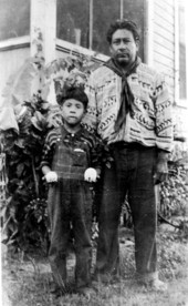 Robert Billie and his son.