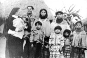 Deaconess Bedell with Corey Osceola and his family
