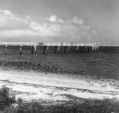 View of a pier at the beach - Anastasia Island, Florida