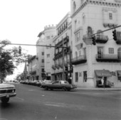 View of downtown street corner - Saint Augustine, Florida