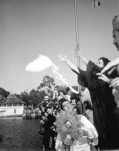 Releasing of the dove at Tarpon Springs' Epiphany celebration - Tarpon Springs, Florida