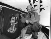 John J. Brockman dressed as a pirate at the Gasparilla festival - Tampa, Florida.