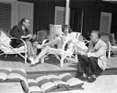 Arthur William Brown and Russell Patterson drawing Florence Kallender - Palm Beach, Florida.
