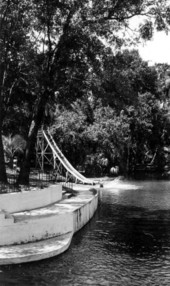View of the springs and the water slide - Sanlando Springs, Florida