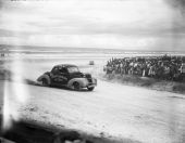 The No. 99 car running on the beach road - Daytona Beach, Florida