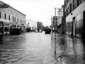 Adams Street after heavy rains flood Jacksonville - Jacksonville, Florida.