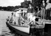 Fishing at Mayor C. D. Anderson's fishing camp - Welaka, Florida