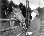 Hance Osteen and his horse - Gilchrist County, Florida