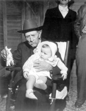 Hance Osteen with his great granddaughter - Gilchrist County, Florida