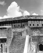 Close-up view of part of Fort Barrancas