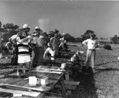 Shooting contest during Swamp Buggy Day - Naples, Florida.