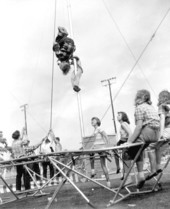Trampoline fun at the Sarasota High School Sailor Circus