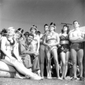 Circus performers for the Sarasota High School Sailor Circus