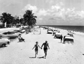A couple jogging on the beach - Fort Lauderdale, Florida.