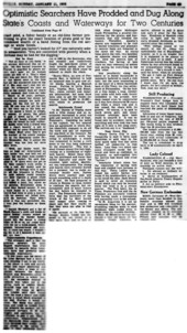 Florida Times Union "buried treasure" headline story