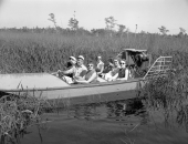 Delegates from the Inter-American Tourism Conference on a boat tour