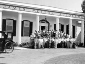 Members of the Inter-American Tourism Conference in front of the James Melton Autorama - Hypoluxo, Florida