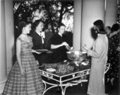 Governor LeRoy Collins inaugural reception at the Governor's Mansion - Tallahassee, Florida.