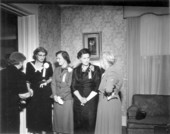 Hostesses at Governor Collins' inaugural reception at the Mansion - Tallahassee, Florida.