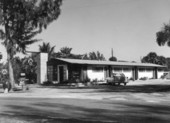 Mitchell Motel on the roadside at Sanibel-Captiva Islands - Lee County, Florida.