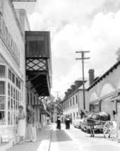 Couple window shopping on Aviles Street - Saint Augustine, Florida