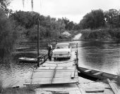 Cable ferry at Old Town - Dixie County, Florida.