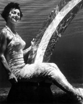 Costumed mermaid in Rainbow Springs - Dunnellon, Florida