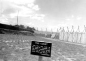 Visitors inside the courtyard of Fort Caroline - Jacksonville, Florida