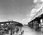 Pipeline and bridge in Monroe County