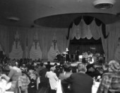 Eden Roc Hotel ballroom with Roberta Sherwood performing - Miami Beach, Florida