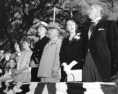 Governor, family and General Lance singing at inauguration ceremony - Tallahassee, Florida.
