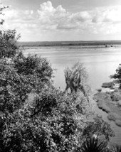 View of the St. Johns River seen from the Fort Caroline National Memorial - Jacksonville, Florida.