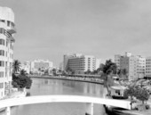 Looking north on Collins Avenue - Miami Beach, Florida.
