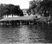View of Sportsman's Lodge along the Saint Johns River - Welaka, Florida.