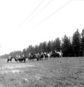 Horseback riders headed for Florala, Alabama