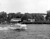 Boaters on the Saint Johns River - Welaka, Florida.