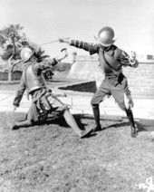 Sword fighting exhibition during the Quadricentennial Festival - Saint Augustine, Florida