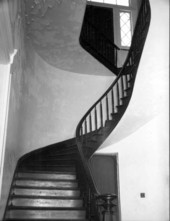 Staircase inside the ante bellum Wardlaw-Smith house - Madison, Florida