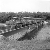 Train crosses the bridge - Lauderdale, Florida .