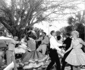 People dancing at the Florida Seafood festival - Apalachicola, Florida