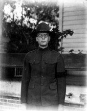 Alden Tissot in his World War I uniform - DeLand, Florida