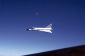 U.S. Air Force F-102 flying over the Florida Straits